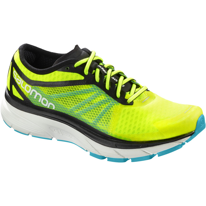 Salomon Singapore Mens Running Shoes - SONIC RA Fluorescent Yellow | 78231-SYFZ